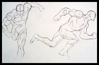 How to Draw Running Poses (Male Figure) 