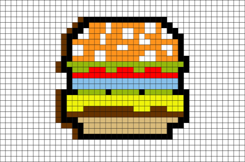 ea3559c019fc Рисунки по клеточкам: еда