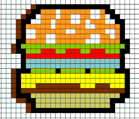 ea3559c019fc Рисунки по клеточкам: еда