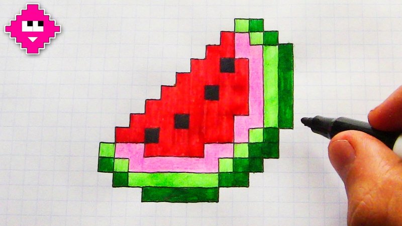 Рисунки по клеточкам очень красивые и легкие