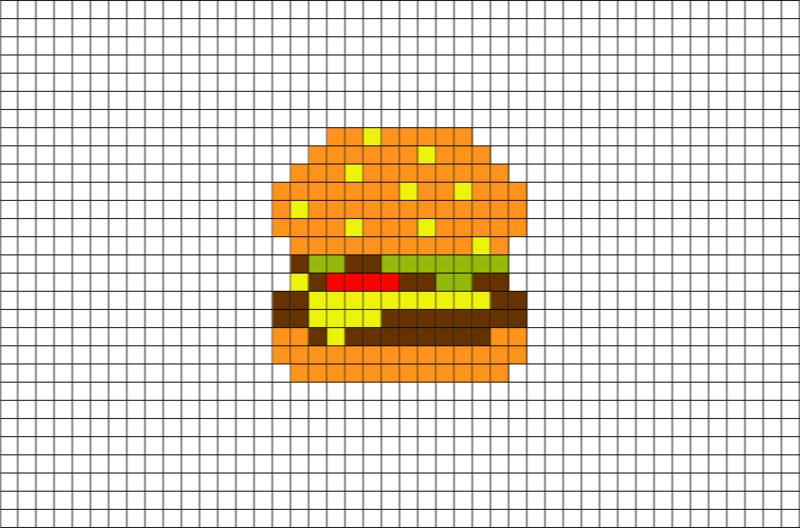ea3559c019fc Рисунки по клеточкам: еда
