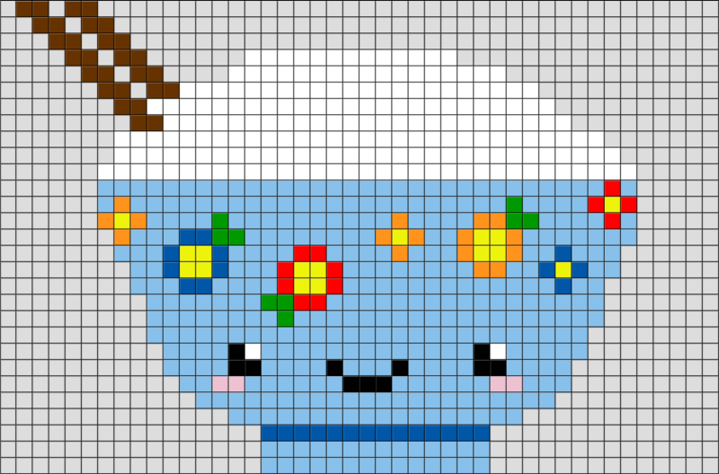 ea3559c019fc Рисунки по клеточкам: еда