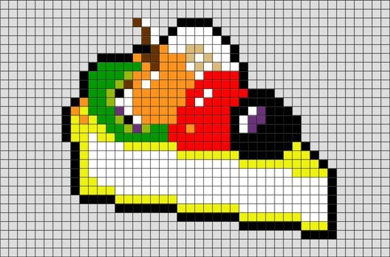 ea3559c019fc Рисунки по клеточкам: еда