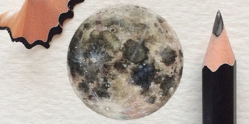 orig (10) Рисунки космоса простым карандашом