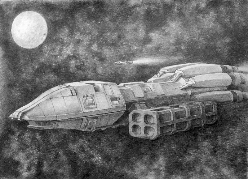 orig (10) Рисунки космоса простым карандашом