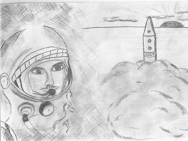 orig (10) Рисунки космоса простым карандашом