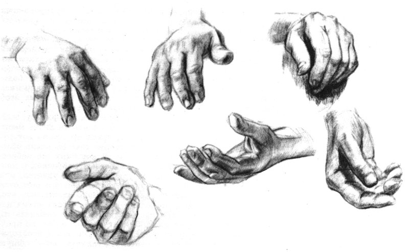 Рисунки рук карандашом