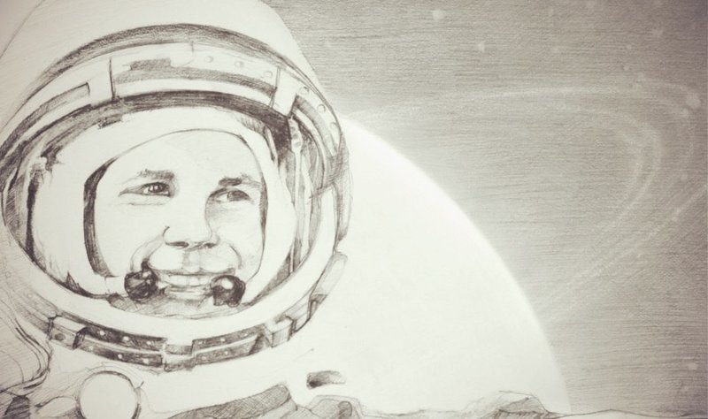 orig (10) Рисунки космоса простым карандашом
