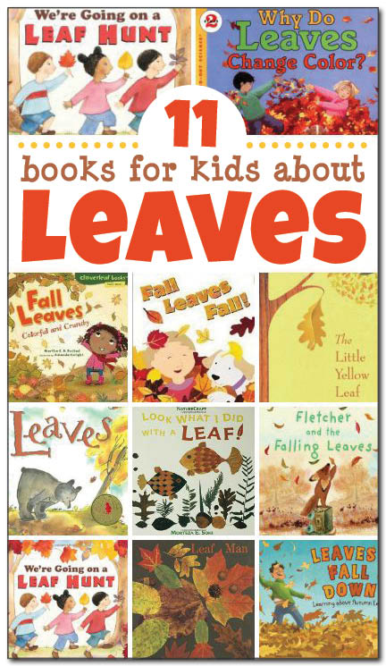 11 books for kids about leaves, including both non-fiction and fiction selections. This is a great list of children