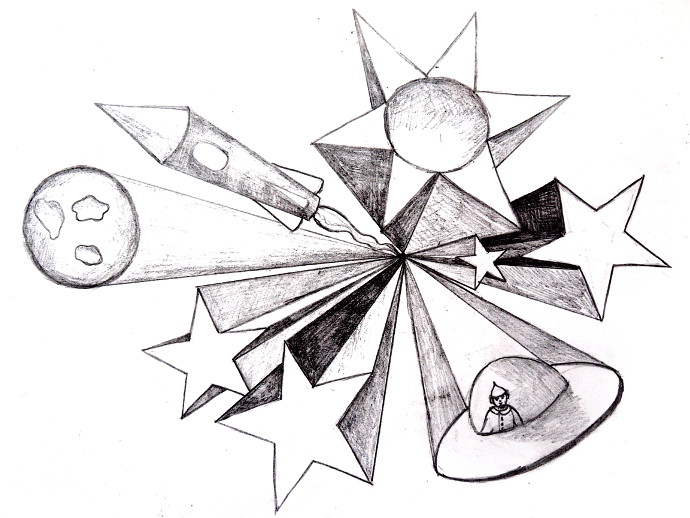 Single Point Perspective Drawing of a Street