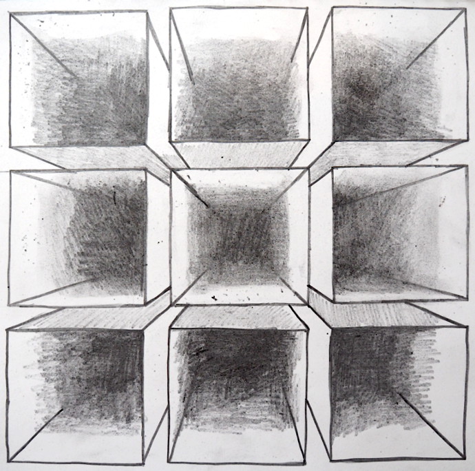 Single Point Perspective Drawing of a Street