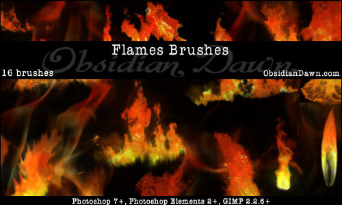 fire photoshop brushes