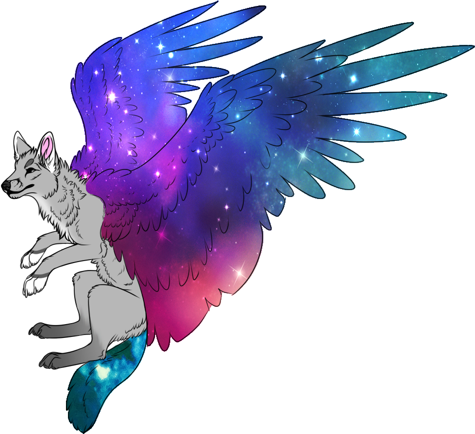 55 555314 wolf clipart tumblr transparent galaxy dog drawing