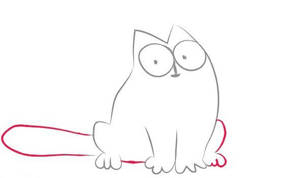 нарисованный мультик кот саймона