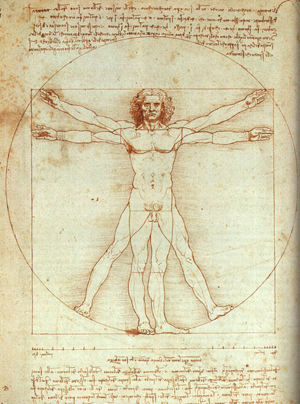 Vitruvian Man da Vinci