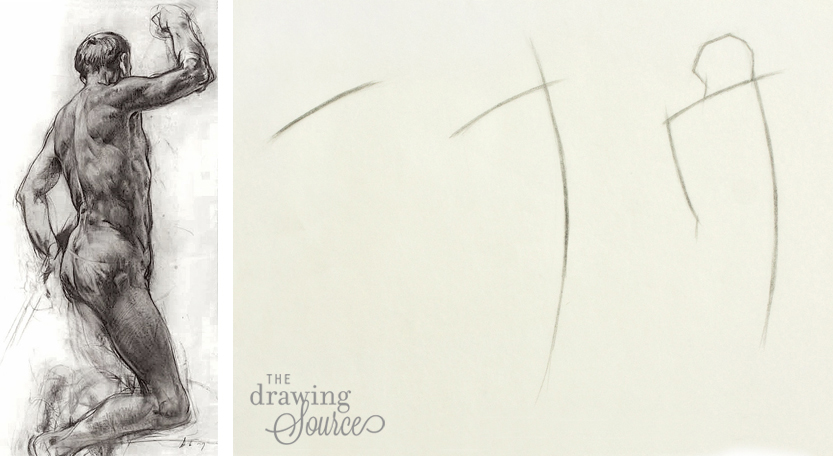 Drawing Figures: starting with the shoulder line Drawing Figures: starting with the shoulder line