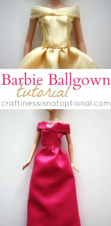 Barbie Ballgown Tutorial by Craftiness Is Not Optional Barbie Ballgown Tutorial by Craftiness Is Not Optional