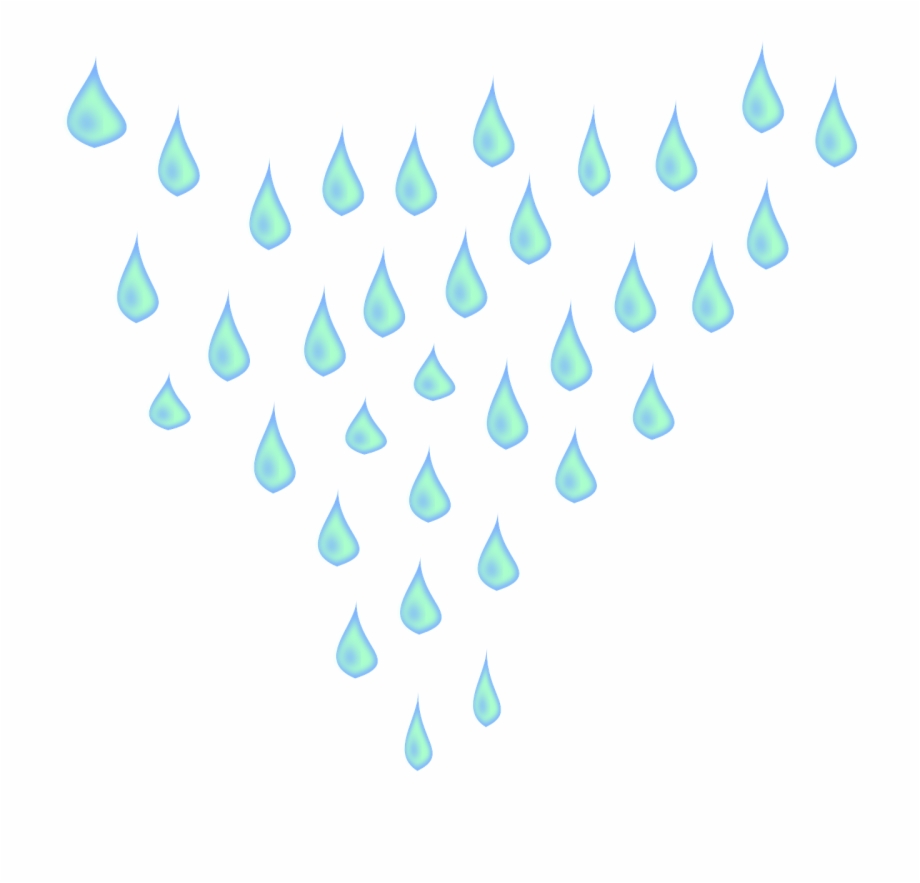 Капельки дождя на прозрачном фоне