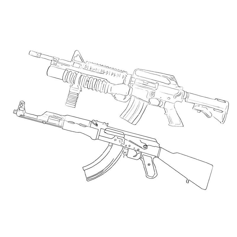 Рисунок ак 47. Автомат Калашникова АК-47. Раскраска автомат Калашникова АК-47. Автомат Калашникова раскраска. Калашников автомат раскраска.