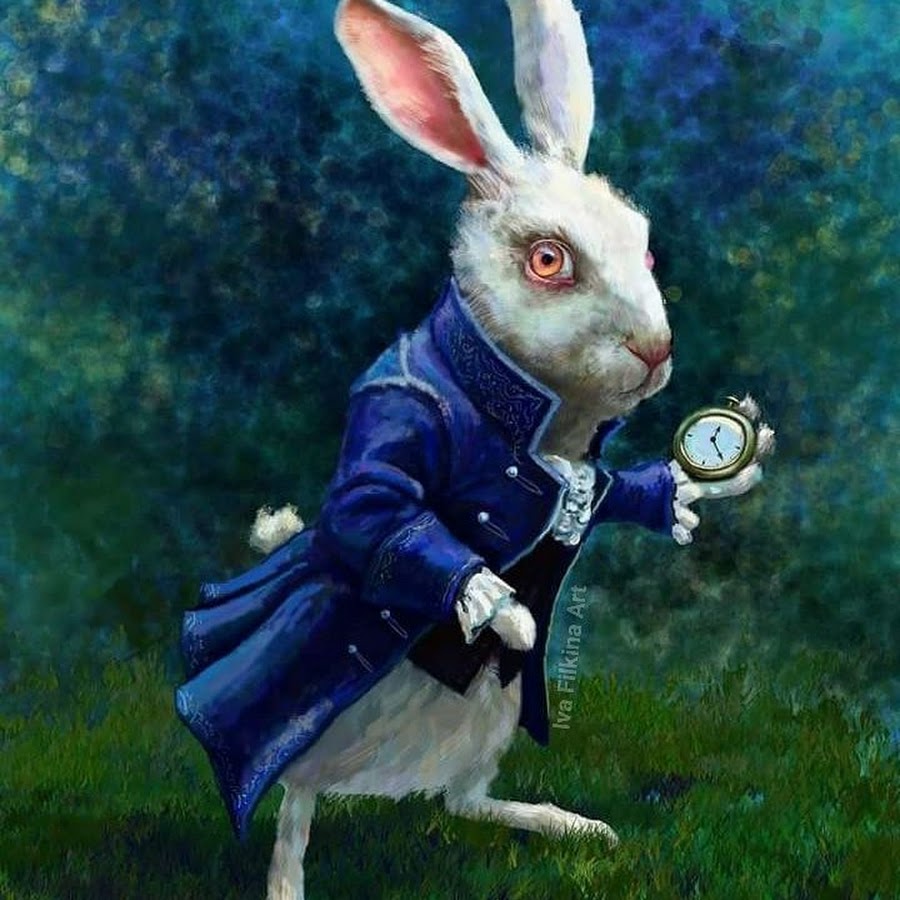 Белый кролик из Алисы в стране чудес