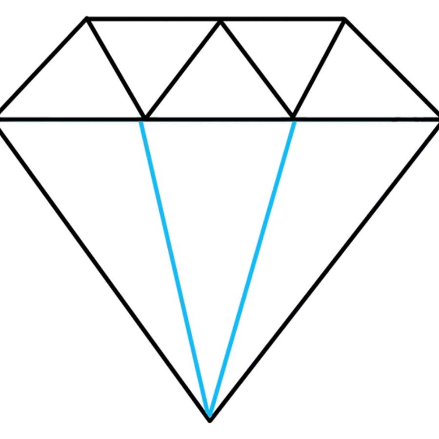 Как просто нарисовать алмаз