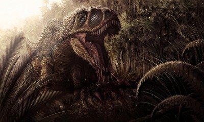 динозавр клыки пасть